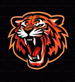 Brüllender Tiger
